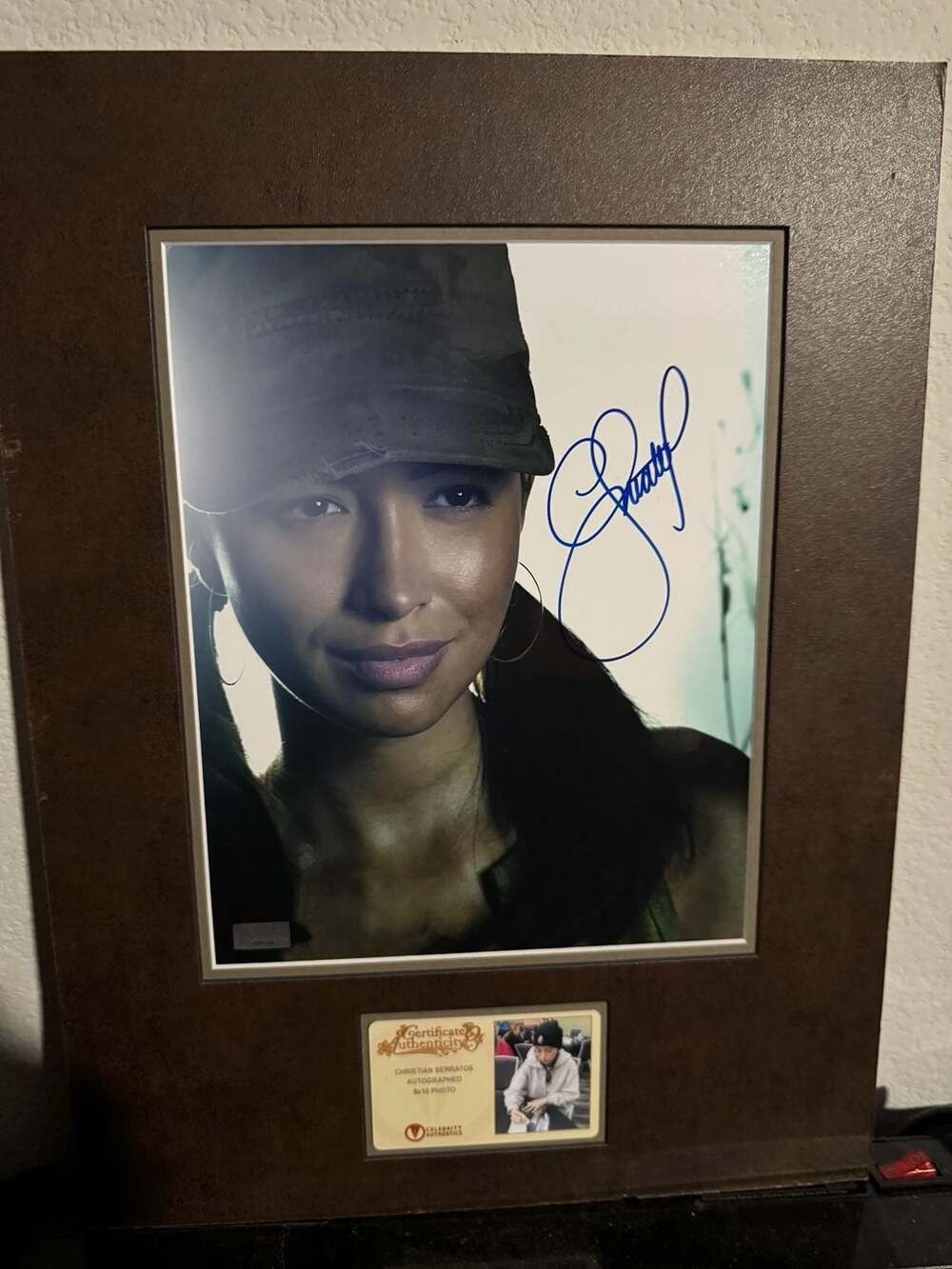 Christian Serratos Autographed 8x10 Photo Rosita The Walking Dead with Celebrity